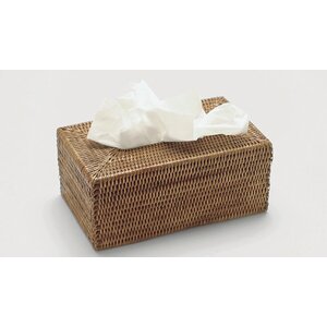 Rattan Long Tissue Box Cover