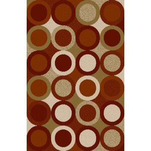 Mack Burgundy/Green Area Rug