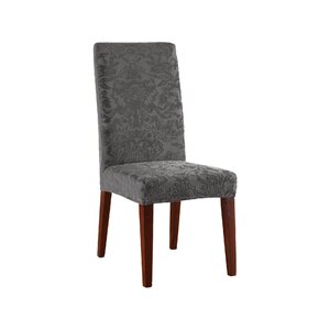 Stretch Jacquard Damask Dining Chair Slipcover