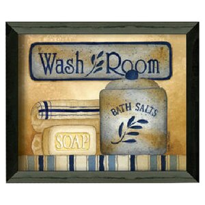 'Wash Room' Framed Graphic Art