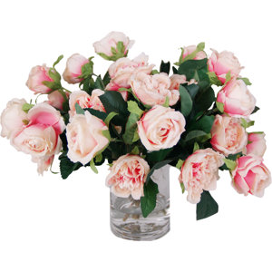 Rose Centerpiece in Decorative Vase