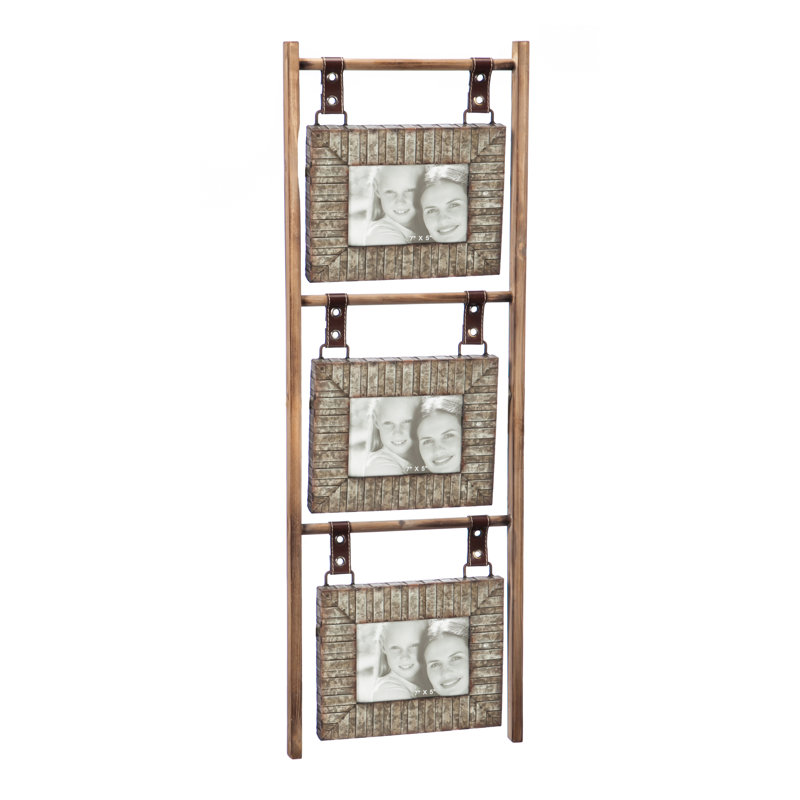 17 Stories Eliska Wood And Metal Hanging Wall Picture Frame Wayfair