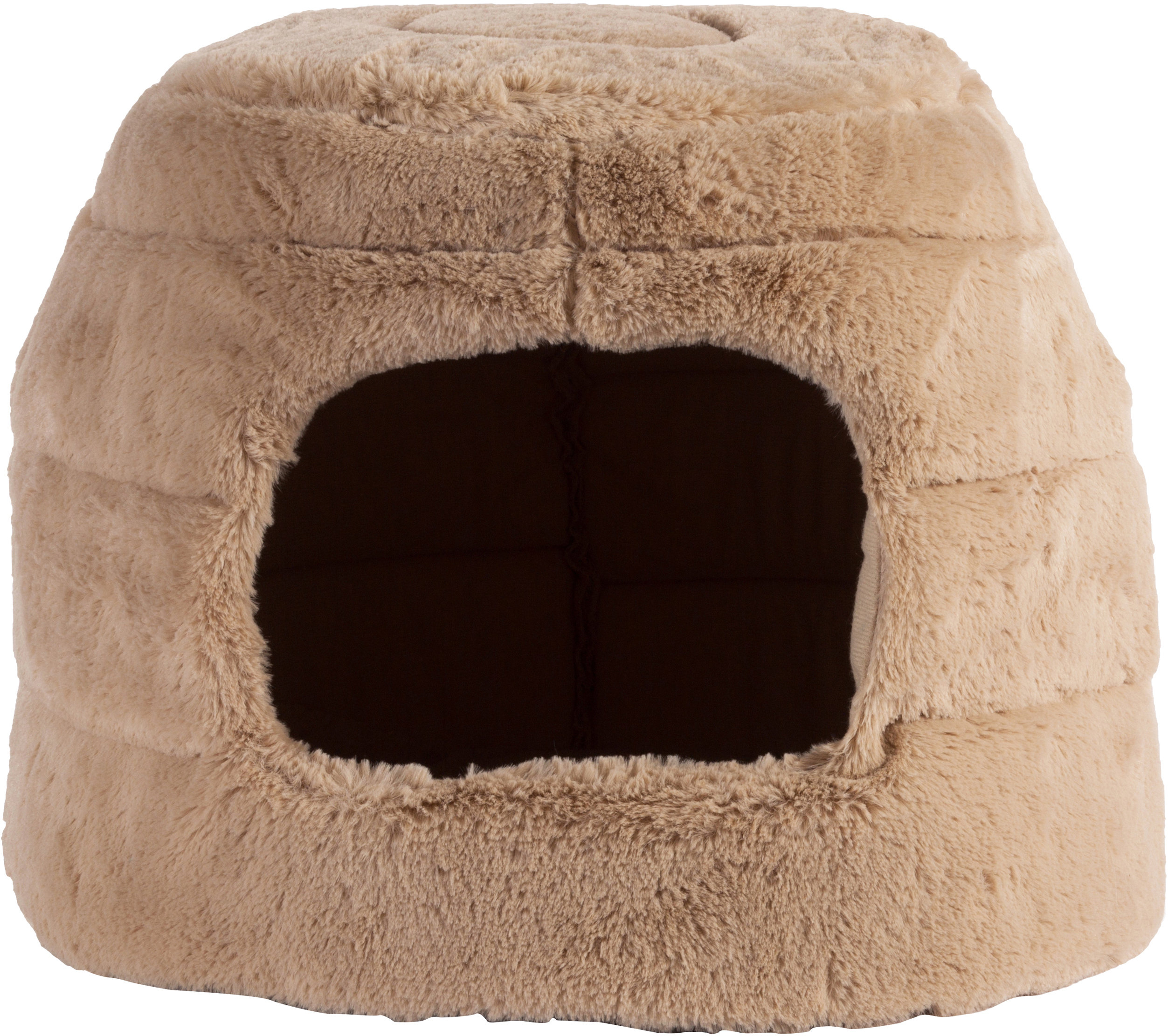 Best Friends By Sheri 2in1 HutCuddler Fur Dog/ Cat Bed