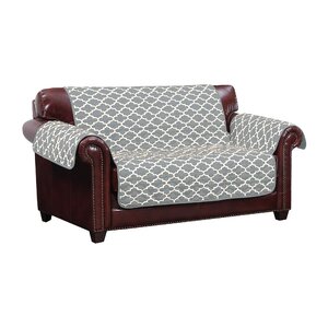 Reversible Water Resistent Box Cushion Loveseat Slipcover