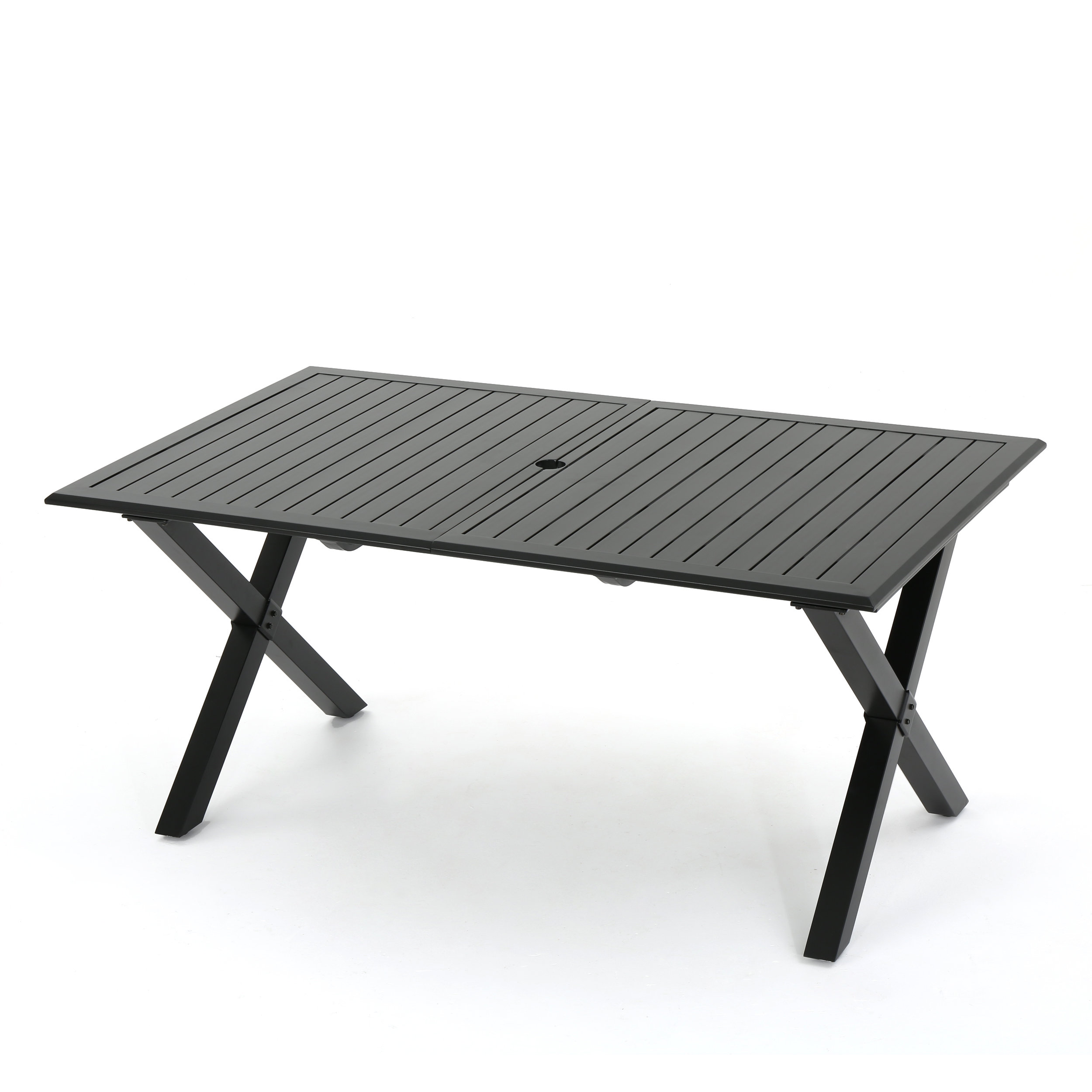 Gracie Oaks Lourdes Cast Aluminum Extendable Dining Table Wayfair Our Sites