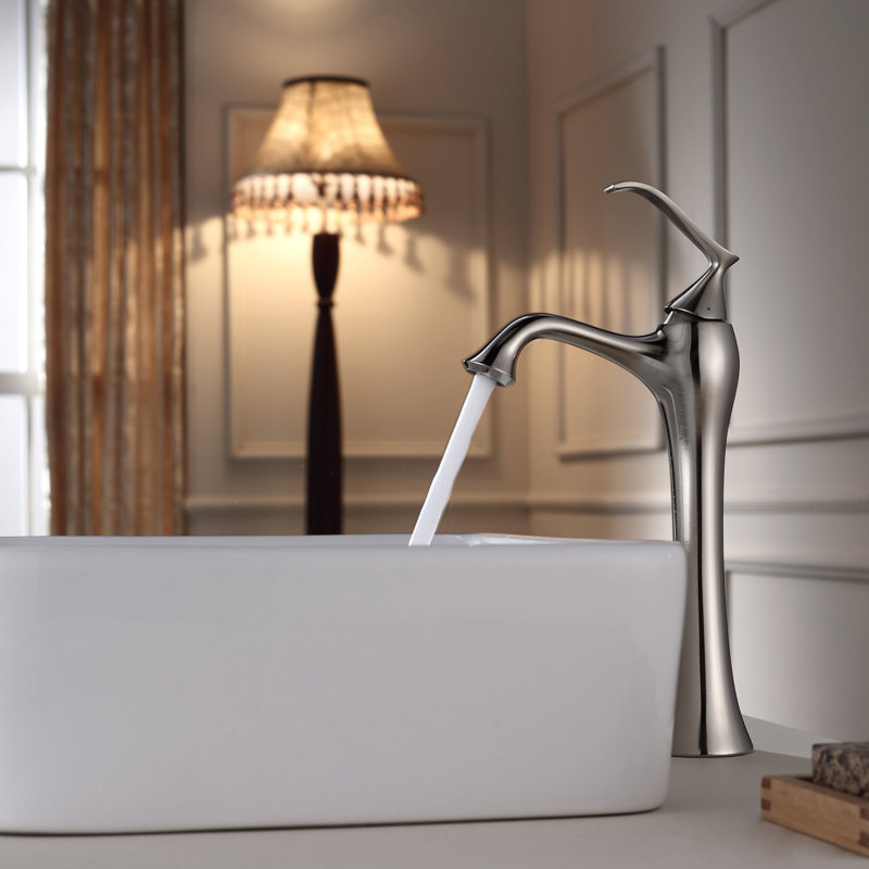 Kraus Bathroom Combos Ceramic Rectangular Vessel Bathroom Sink with