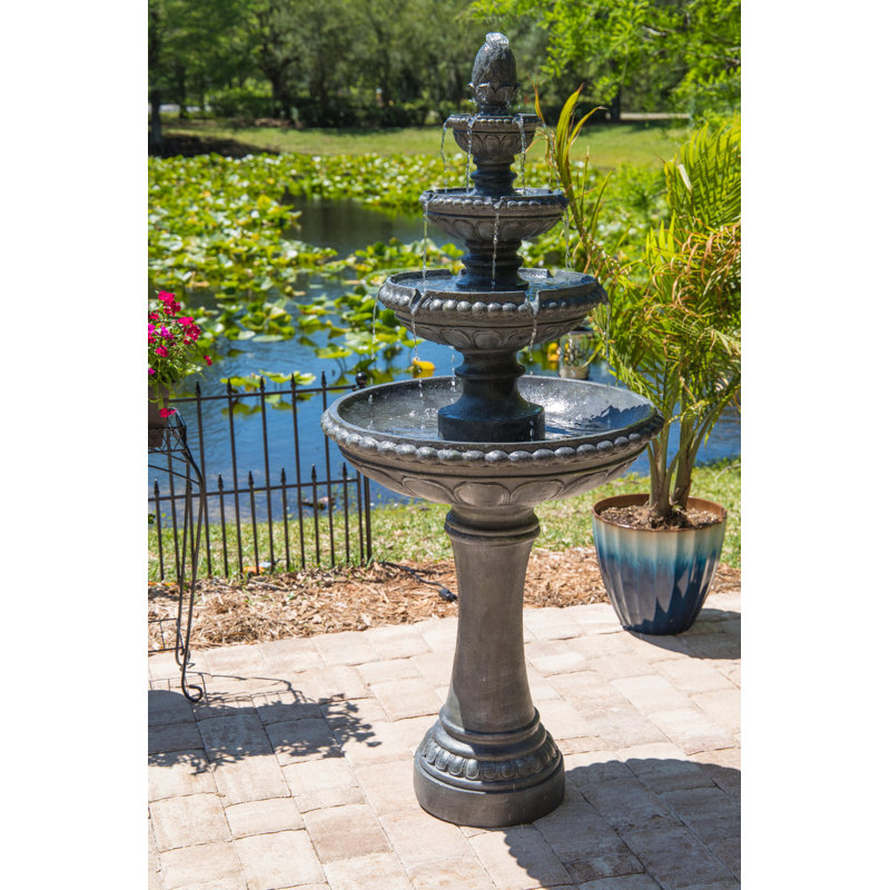 Fleur De Lis Living Dane Resin Outdoor Floor Fountain With Light Fleur De Lis Living Dane Resin Outdoor Floor Fountain With Light Reviews Wayfair