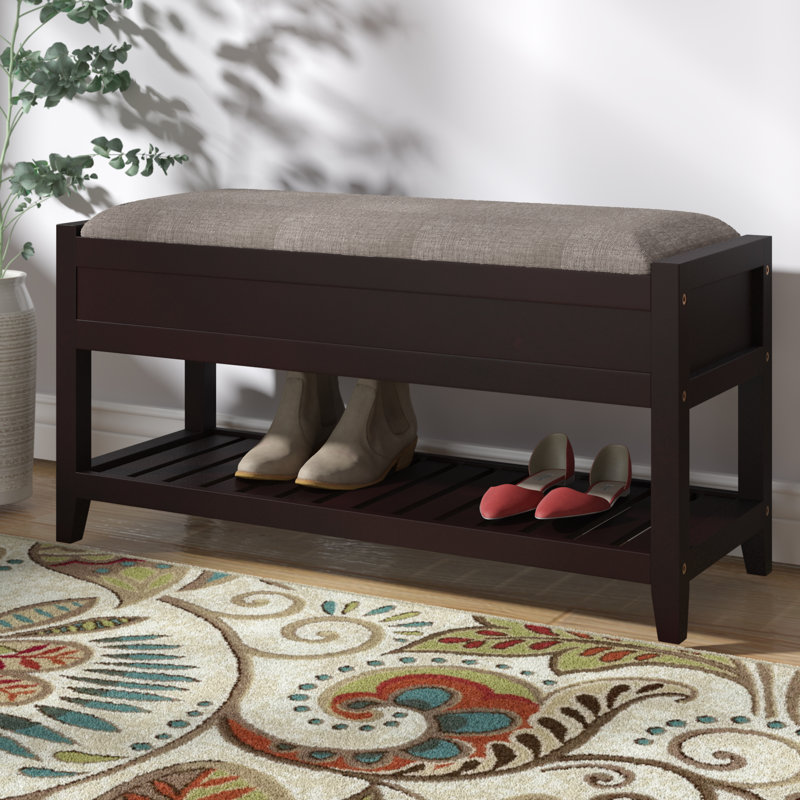 Charlton Home Lambrecht Seating Bench With Shoe Storage Reviews Lambrecht Seating Bench With Shoe Storage