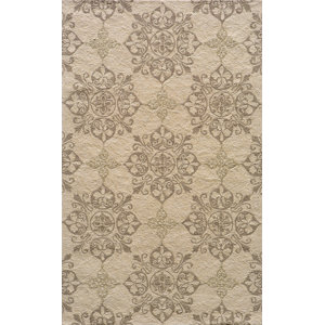 St James Hand-Hooked Beige Indoor/Outdoor Area Rug