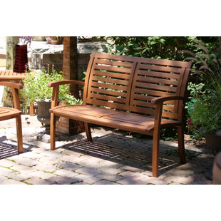 36 Inch Outdoor Bench Wayfair Collette Eucalyptus Garden Bench