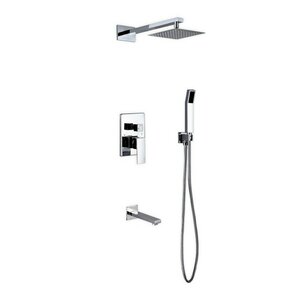 Aqua Piazza Diverter Complete Shower System with Lever Handle