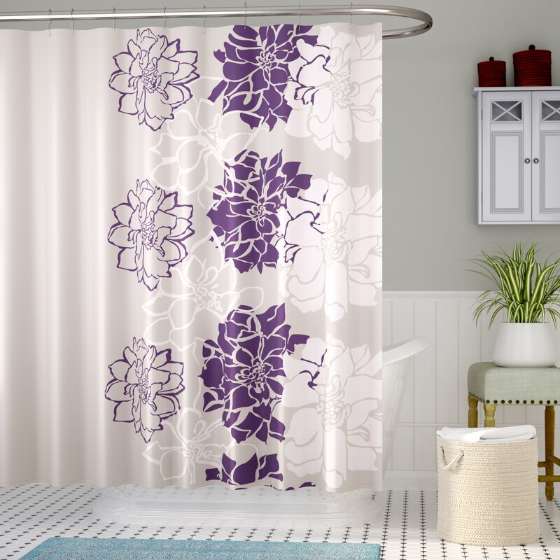 Red Barrel Studio Broadwell Cotton Shower Curtain ...