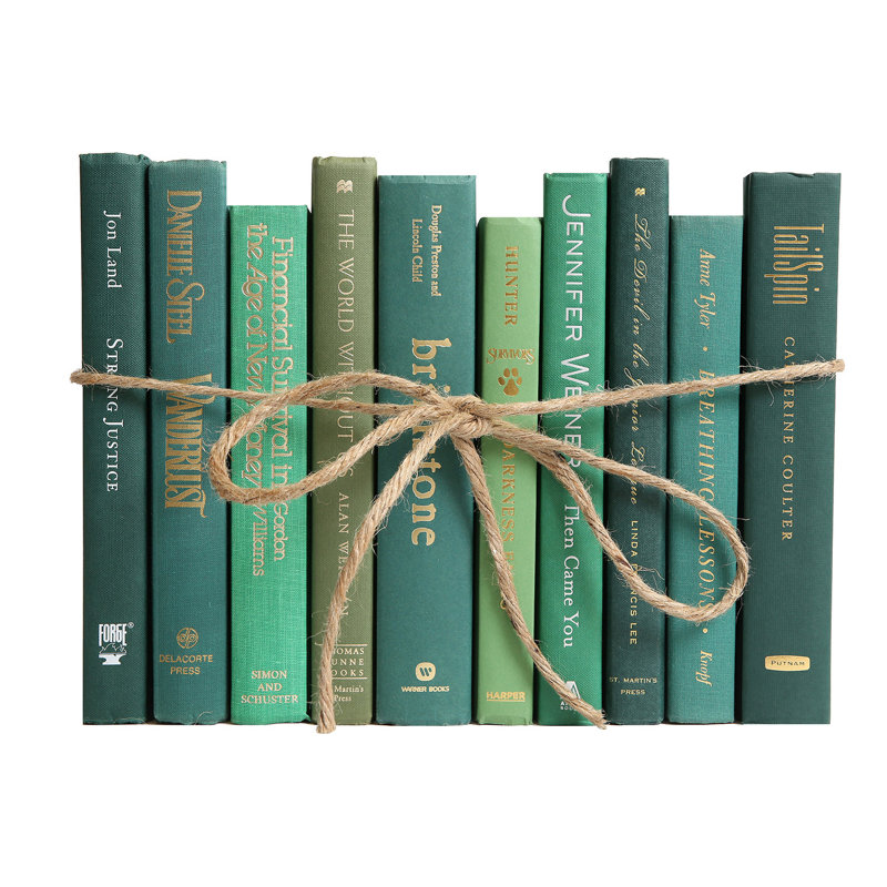 Booth Williams Authentic Decorative Books By Color Modern Authentic Decorative Books By Color Modern Boxwood Colorpak 1 Linear Foot 10