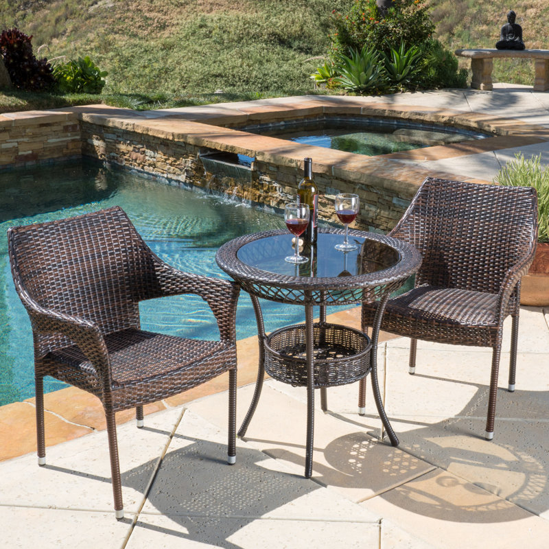 Highland Dunes Tudor City 3 Piece Bistro Set Reviews Wayfair Tudor City 3 Piece Bistro Set