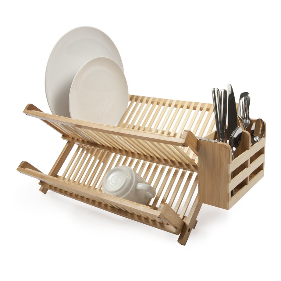 Core Bamboo Dish Rack with Utensil Holder & Reviews | Wayfair