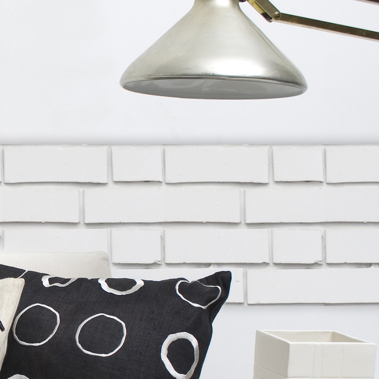 WallPops! White Bricks Peel and Stick Foam Tiles Wall ...