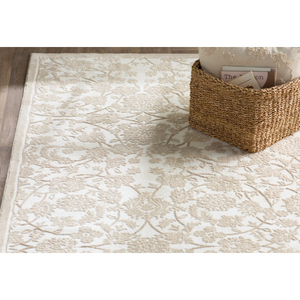 Matis Snow White/Beige Area Rug & Reviews Birch Lane