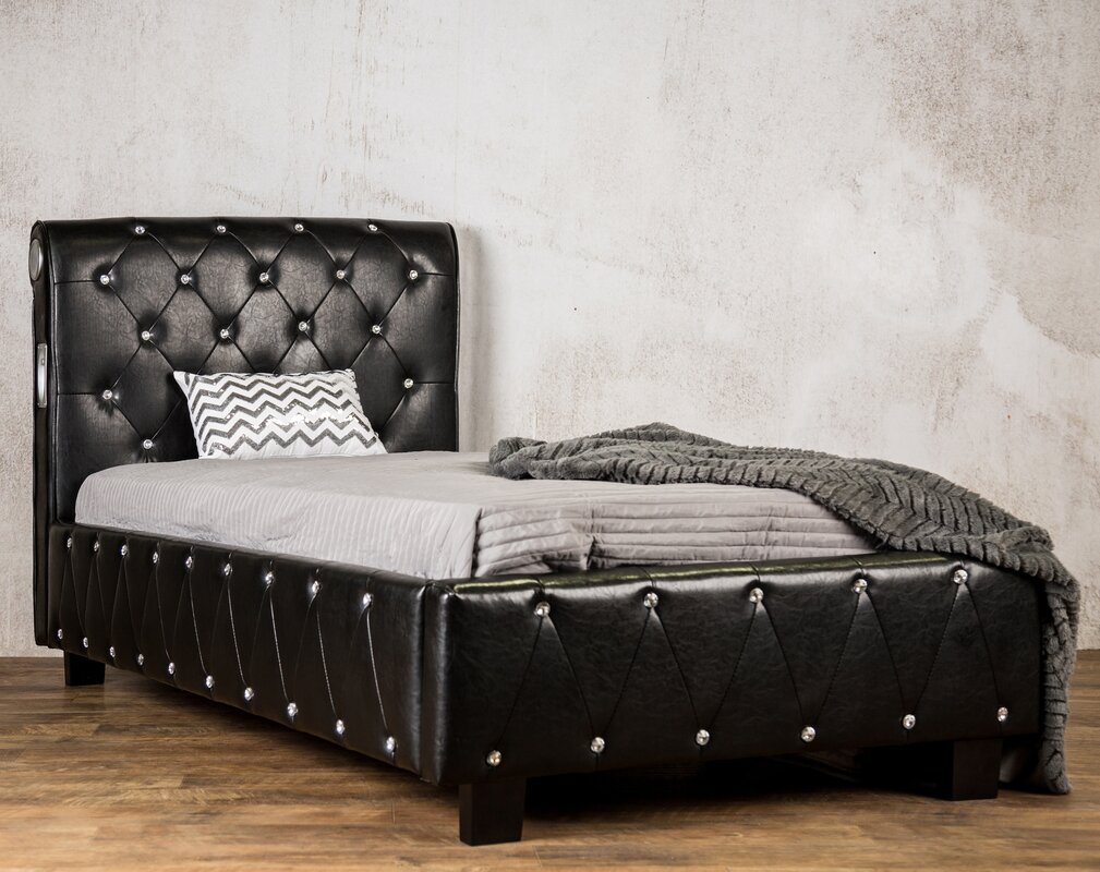 Hokku Designs Jacinda Upholstered Platform Bed & Reviews | Wayfair