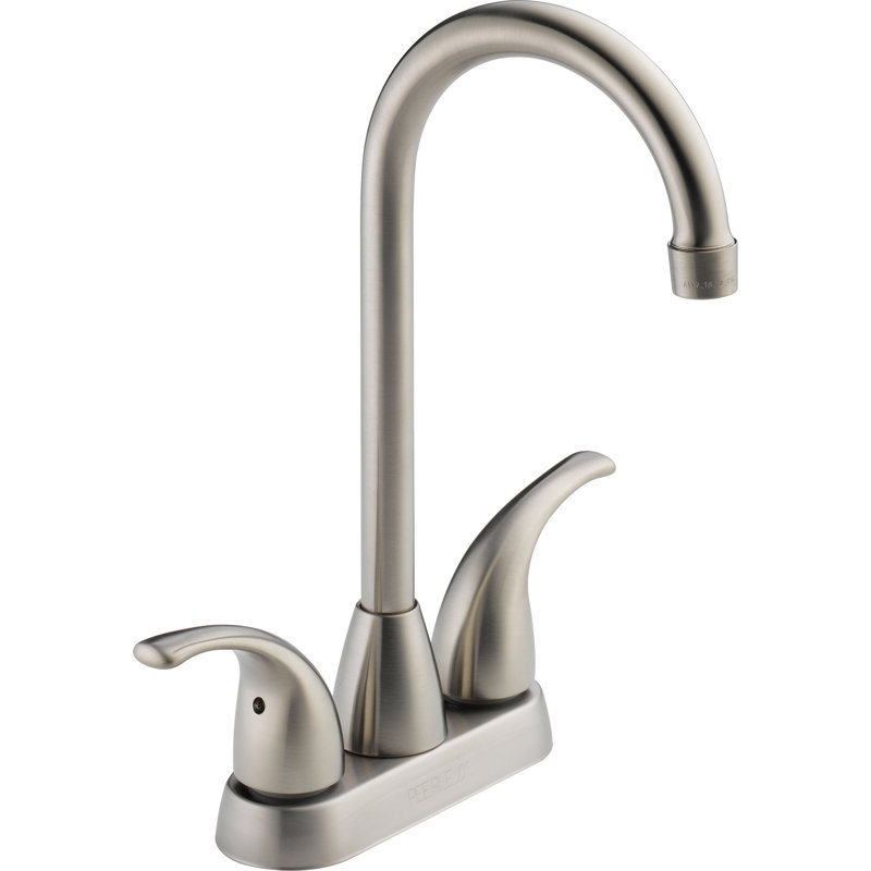 Peerless Faucets Pull Down Double Handle Kitchen Faucet & Reviews Wayfair
