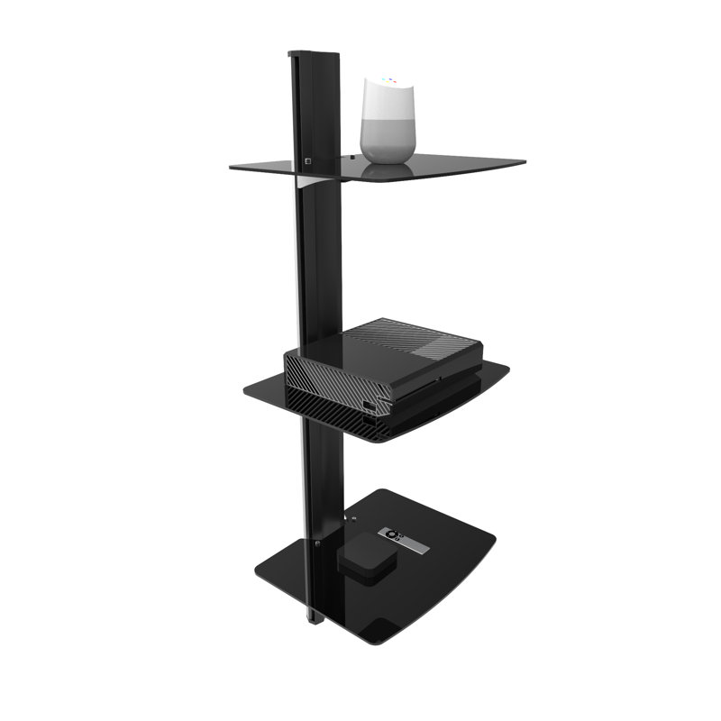 Kanto Wall Mounted Av Shelf Wayfair Wall Mounted Av Shelf