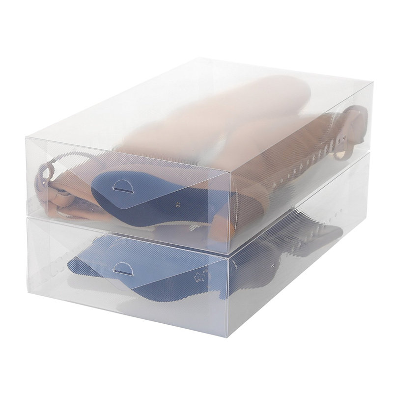 Rebrilliant Plastic Boot Foldable 2 Pair Shoe Storage Box Set & Reviews