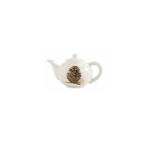 Ceramic Pinecone Motif Teapot