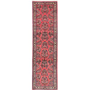 One-of-a-Kind Sarough Hand-Knotted Red Area Rug