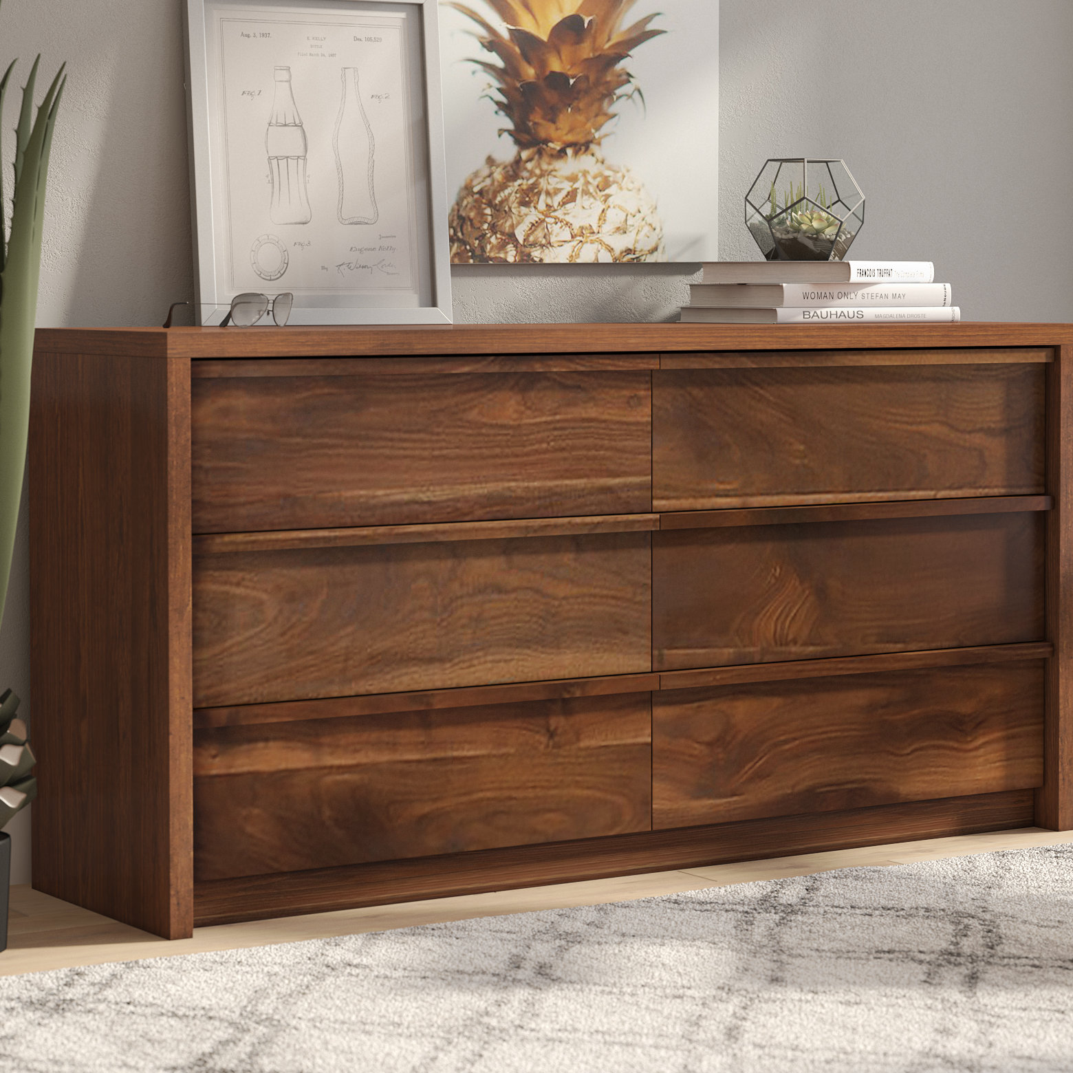 Mercury Row Posner 6 Drawer Double Dresser Reviews Wayfair