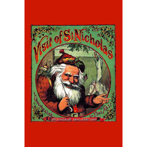 'Visit of St. Nicholas' by Thomas Nast Painting Print