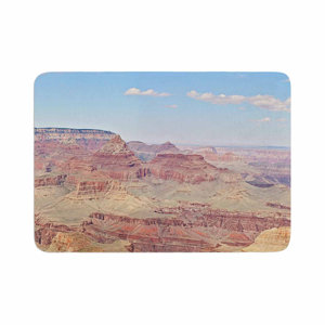 Sylvia Coomes Grand Canyon Panoramic Travel Memory Foam Bath Rug