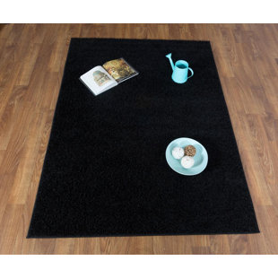 Solid Black Area Rug Wayfair Washington Mews Solid Black Area Rug