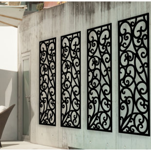 Wrought Iron Wall Decor Wayfair Panel Wrought Iron Wall Décor