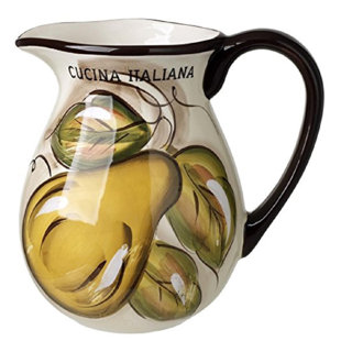Ceramic Fruit Decor Wayfair Margret Ceramic Fruit Decor 80 Oz Pitcher