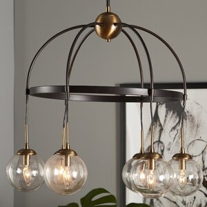 Yorba 6-Light Shaded Chandelier