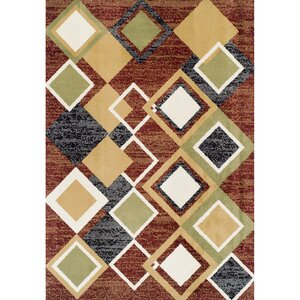 Angelyn Argyle Brown/Beige Area Rug