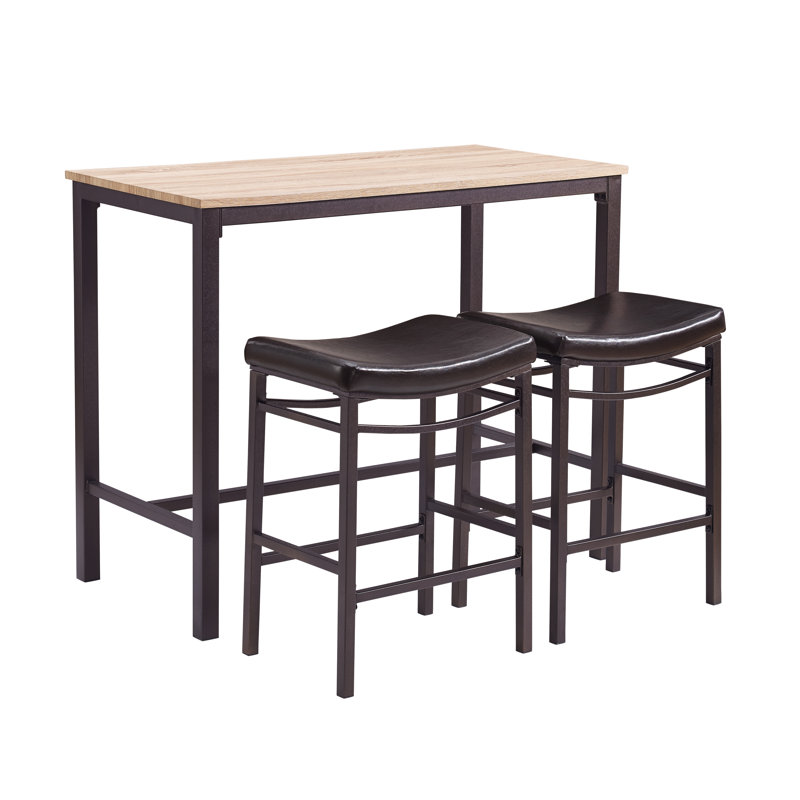 Bezons 3 Piece Pub Table Set & Reviews | Birch Lane Bezons 3 Piece Pub Table Set & Reviews | Birch Lane