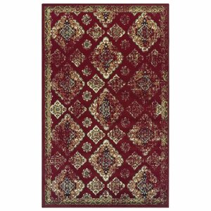 Chauntel Red Area Rug