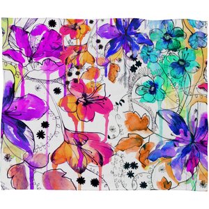 Nolting Lost in Botanica 1 Throw Blanket