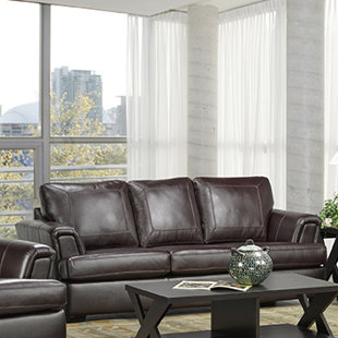 Italian Top Grain Leather Sofa Wayfair Verano Italian Leather Sofa