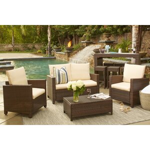 Belva 4 Piece Sofa Set with Cushions