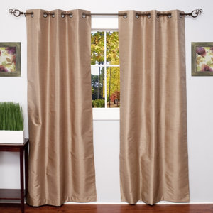 Solid Blackout Thermal Grommet Curtain Panels (Set of 2)