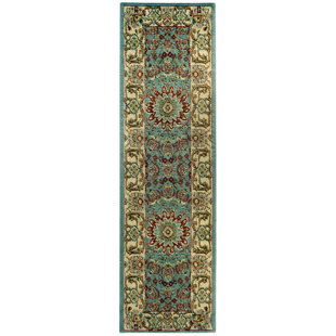 3 X 10 Runner Rugs Wayfair Wotring Maxy Home Medallion Traditional Ocean Blue Runner Area Rug