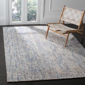 Egypt Lake-Leto Hand-Tufted Dark Blue/Rust Area Rug