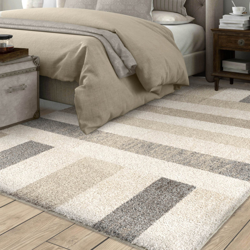 George Oliver Charron Plush Ivory Area Rug Wayfair Charron Plush Ivory Area Rug