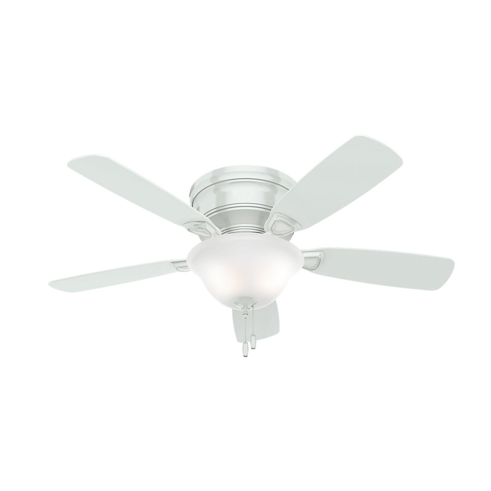 Hunter Fan 48 Low Profile 5 Blade Ceiling Light Kit Included Hunter Fan 48 Low Profile 5 Blade Ceiling Light Kit Included Reviews Wayfair