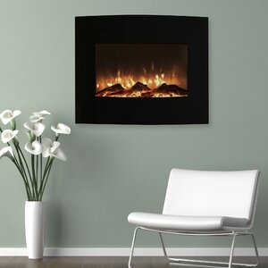 Curved Wall Mounted Electric Fireplace