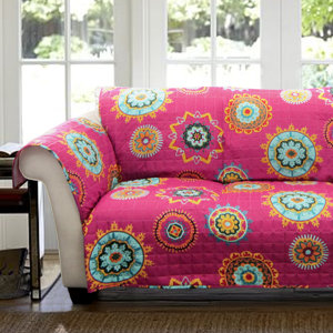 Mandy Box Cushion Loveseat Slipcover