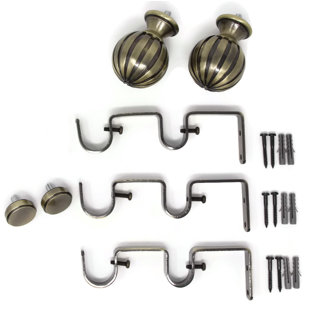 144 Inch Double Curtain Rods Wayfair