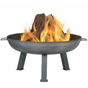 Rustic Cast Iron Wood Burning Fire Pit