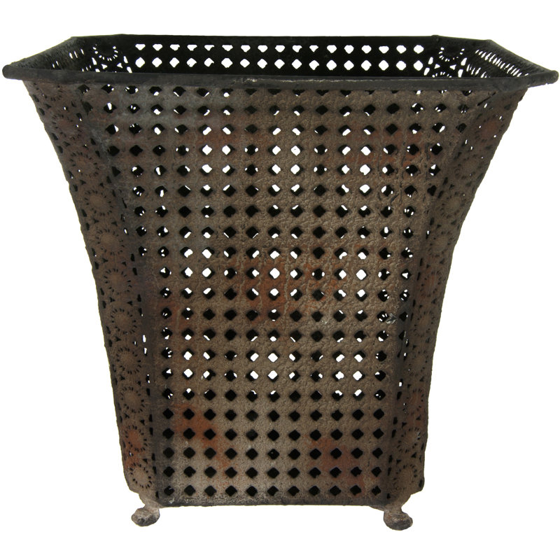 Oriental Furniture Metal Waste Basket & Reviews Wayfair